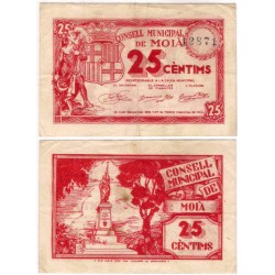 Moià. 1937. 25 Céntimos (MBC/MBC+)