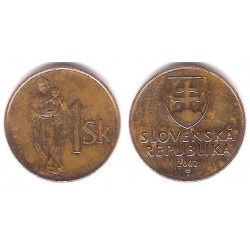 (12) Eslovaquia. 2002. 1 Koruna (MBC)