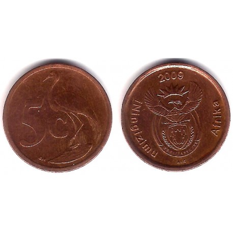 (464) Sudáfrica. 2009. 5 Cents (MBC)