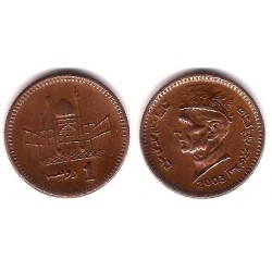 (62) Pakistán. 2003. 1 Rupee (MBC)