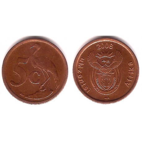 (440) Sudáfrica. 2008. 5 Cents (MBC)