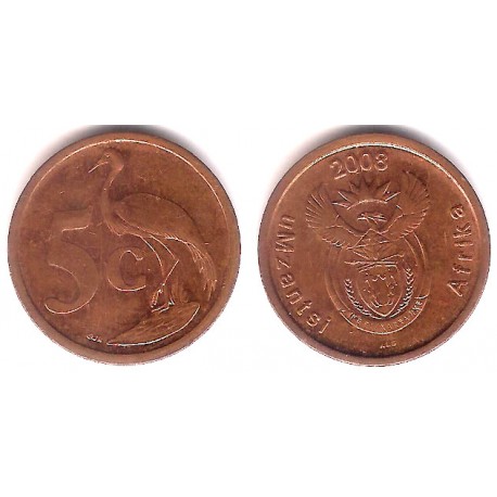 (440 Sudáfrica. 2008. 5 Cents (MBC)
