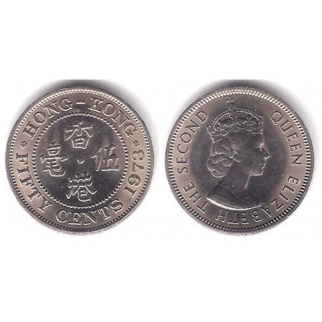 (34) Hong Kong. 1973. 50 Cents (EBC)