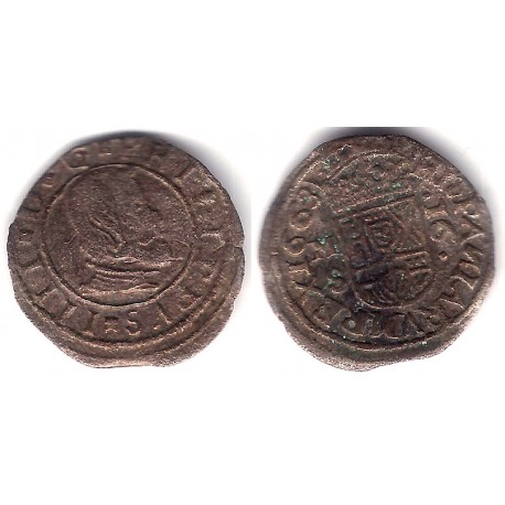 Felipe IV. 1663. 16 Maravedi (BC/BC+) Ceca de Madrid S
