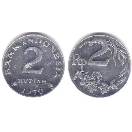 (21) Indonesia. 1970. 2 Rupiah (EBC)