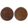 (1) Indochina Francesa. 1885(A). 1 Cent (MBC-)