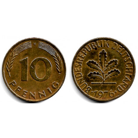 (108) Alemania. 1976(F). 10 Pfennig (MBC)