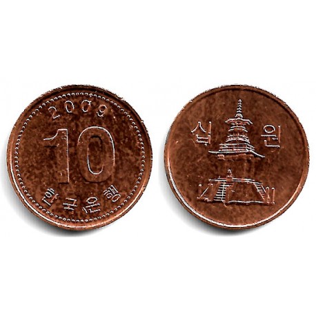 (33.2a) Corea del Sur. 2009. 10 Won (MBC+)