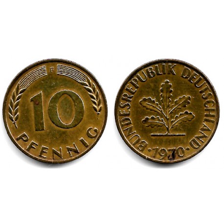 (108) Alemania. 1970(F). 10 Pfennig (MBC)