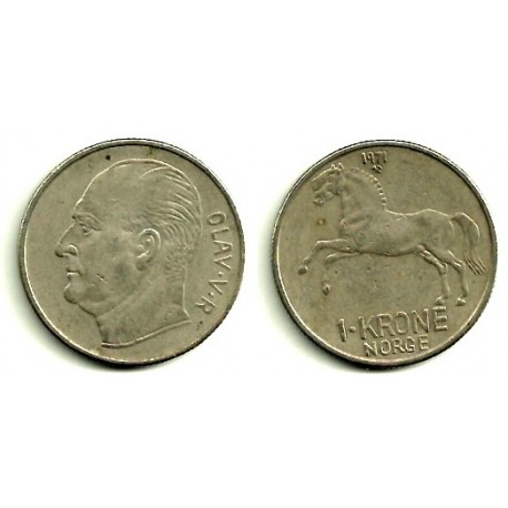 (409) Noruega. 1971. 1 Krone (MBC)