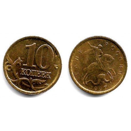 (Y602) Rusia. 1997. 10 Kopeks (EBC)