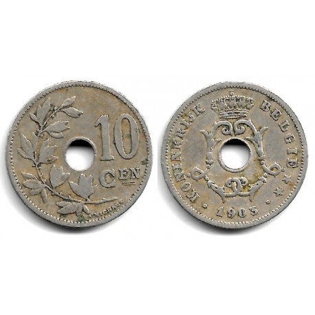 (49) Bélgica. 1903. 10 Centimes (MBC)