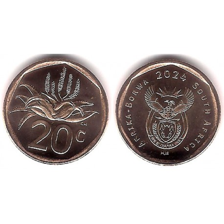 Sudáfrica. 2024. 20 Cents (SC)