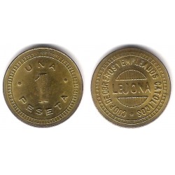 Lejona. Cooperativa de Obreros y Empleados Católicos. 1 Peseta (EBC)