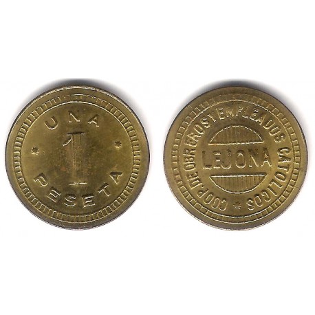 Lejona. Cooperativa de Obreros y Empleados Católicos. 1 Peseta (EBC)