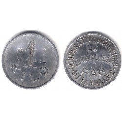 Cooperativa de Consumo La Miravallesa. Miravalles. Vizcaya. 1 Kilo Pan (MBC)