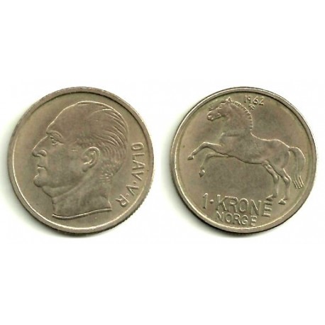 (409) Noruega. 1962. 1 Krone (MBC)