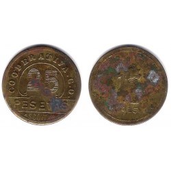 Cooperativa C. O. Azcoitia. 1915. 25 Pesetas (BC)