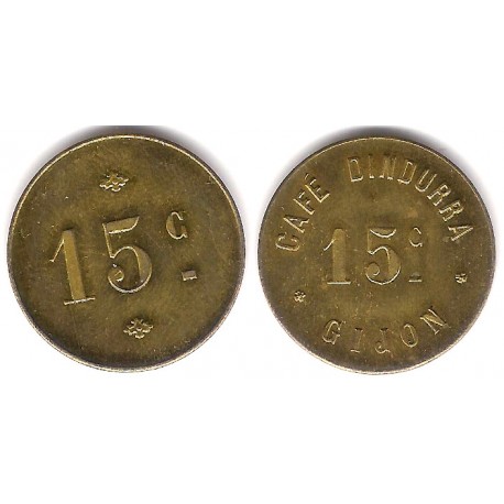 Café Dindurra. Gijón. 15 Céntimos (SC)