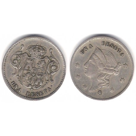 Casino de Agricultura. Valencia. 1 Peseta (MBC)