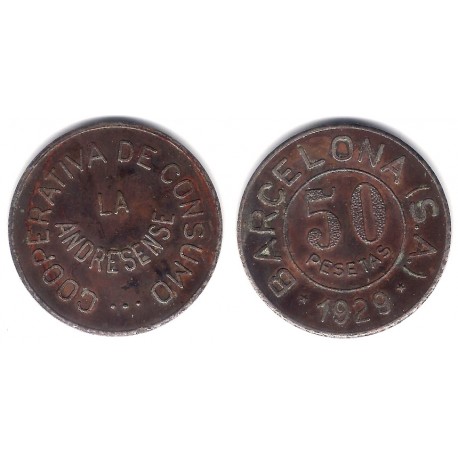 Cooperativa de Consumo La Andresense. 1929. 50 Pesetas (MBC)