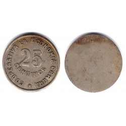 Cooperativa La Economia Obrera. Poblet. 25 Céntimos (MBC)