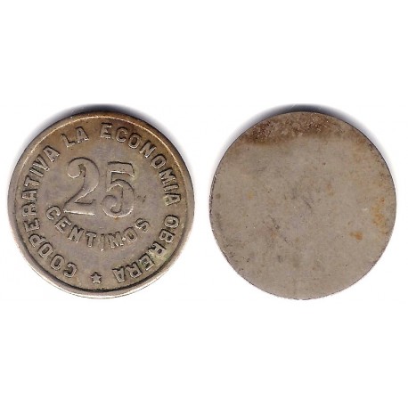 Cooperativa La Economia Obrera. Poblet. 25 Céntimos (MBC)