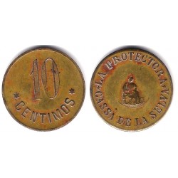 Cassà de la Selva. La Protectora. 10 Céntimos (MBC)