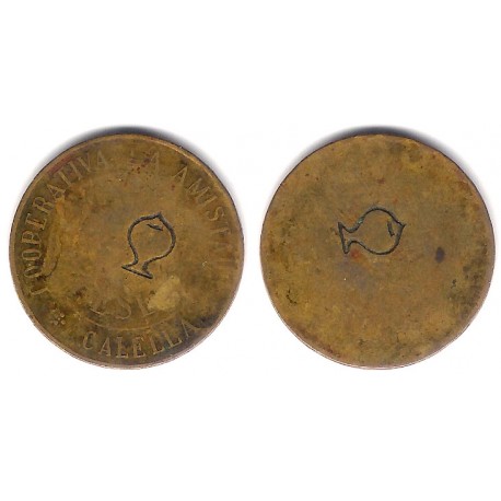 Cooperativa La Amistad. Calella. 1 Peseta (BC)