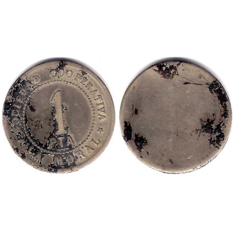 Sociedad Cooperativa La Moral. 1 Peseta (MBC-)