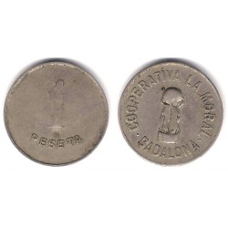 Cooperativa La Moral. 1 Peseta (MBC)