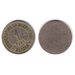 Cooperativa La Blandense. Blanes. 1 Peseta (MBC)