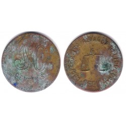 Cooperativa Aliança Gelidenca. Gelida. 10 Céntimos (BC/BC+)