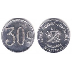 Altos Hornos de Cataluña. Economat. Hospitalet. 30 Céntimos (EBC)