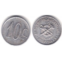 Altos Hornos de Cataluña. Economat. Hospitalet. 10 Céntimos (MBC)