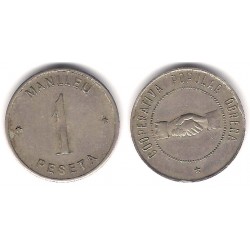 Cooperativa Popular Obrera. Manlleu. 1 Peseta (MBC+)