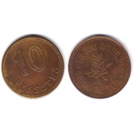 La Pau Rodenca. Roda de Ter. 10 Pesetas (EBC)