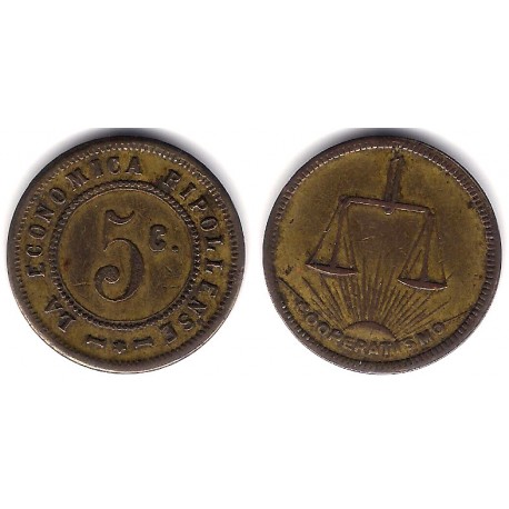 La Economica Ripollense. 5 Céntimos (MBC)