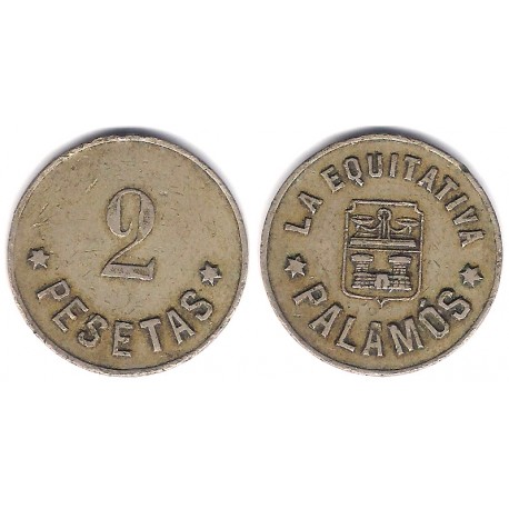 La Equitativa. Palamós. 2 Pesetas (MBC)