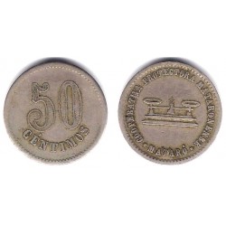 Cooperativa La Protectora Mataronense. Mataró. 50 Céntimos (MBC)