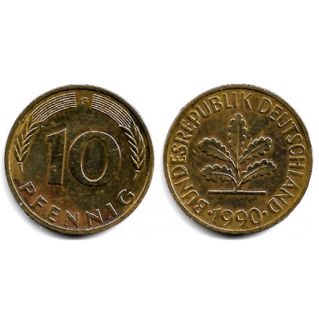 (108) Alemania. 1990(G). 10 Pfennig (MBC)