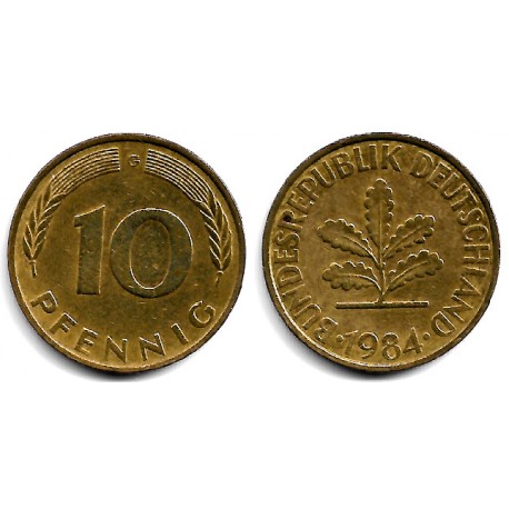 (108) Alemania. 1984(G). 10 Pfennig (MBC)