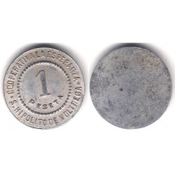 Cooperativa La Esperanza. San Hipolito de Voltregà. 1 Pesetas (MBC)
