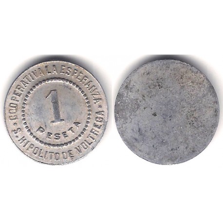 Cooperativa La Esperanza. San Hipolito de Voltregà. 1 Pesetas (MBC)