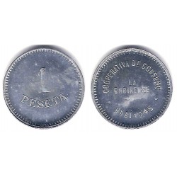 Cooperativa de Consumo. La Rubinense. 1945. 1 Peseta (EBC+)