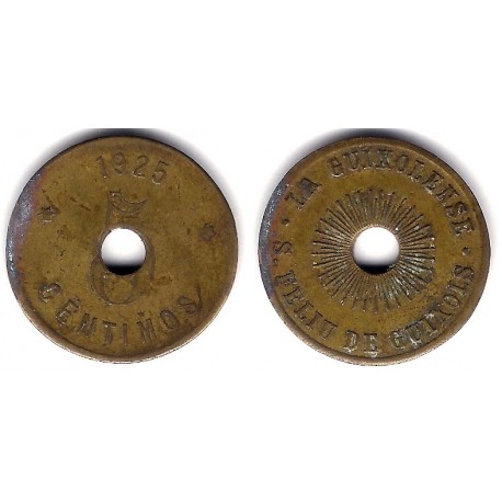 La Guixolense. Sant Feliu de Guixols. 1925. 5 Céntimos (BC)