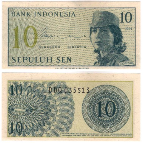 (92) Indonesia. 1961. 10 Sen (SC)