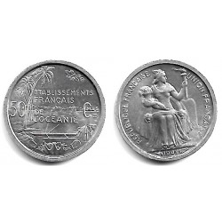 (1) Oceania Francesa. 1949. 50 Centimes (SC)