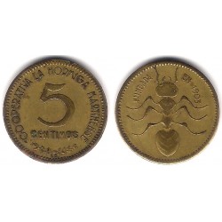 Cooperativa La Hormiga Martinense. 5 Céntimos (BC+)