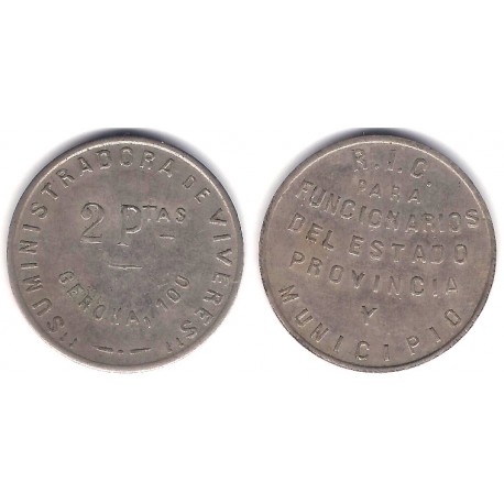 Suministradora de Víveres. 2 Pesetas (MBC)